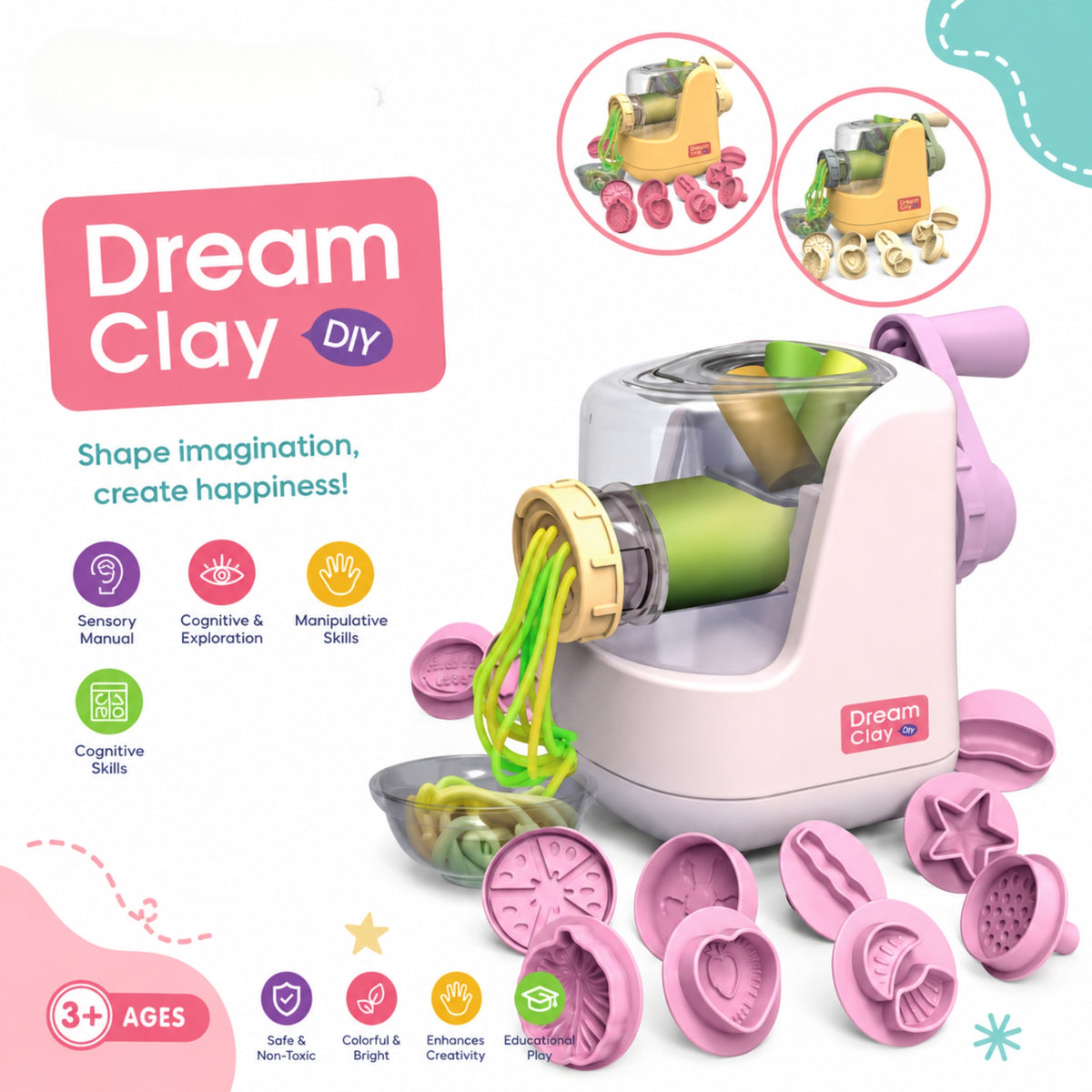 Dream Clay DIY Extruder Set – Creative Modeling Toy for Kids