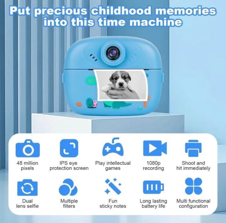 Kids DIY Instant Digital Camera | HD Photo & Video Camera for Kids – product image 4 | MamamyToy Pakistan