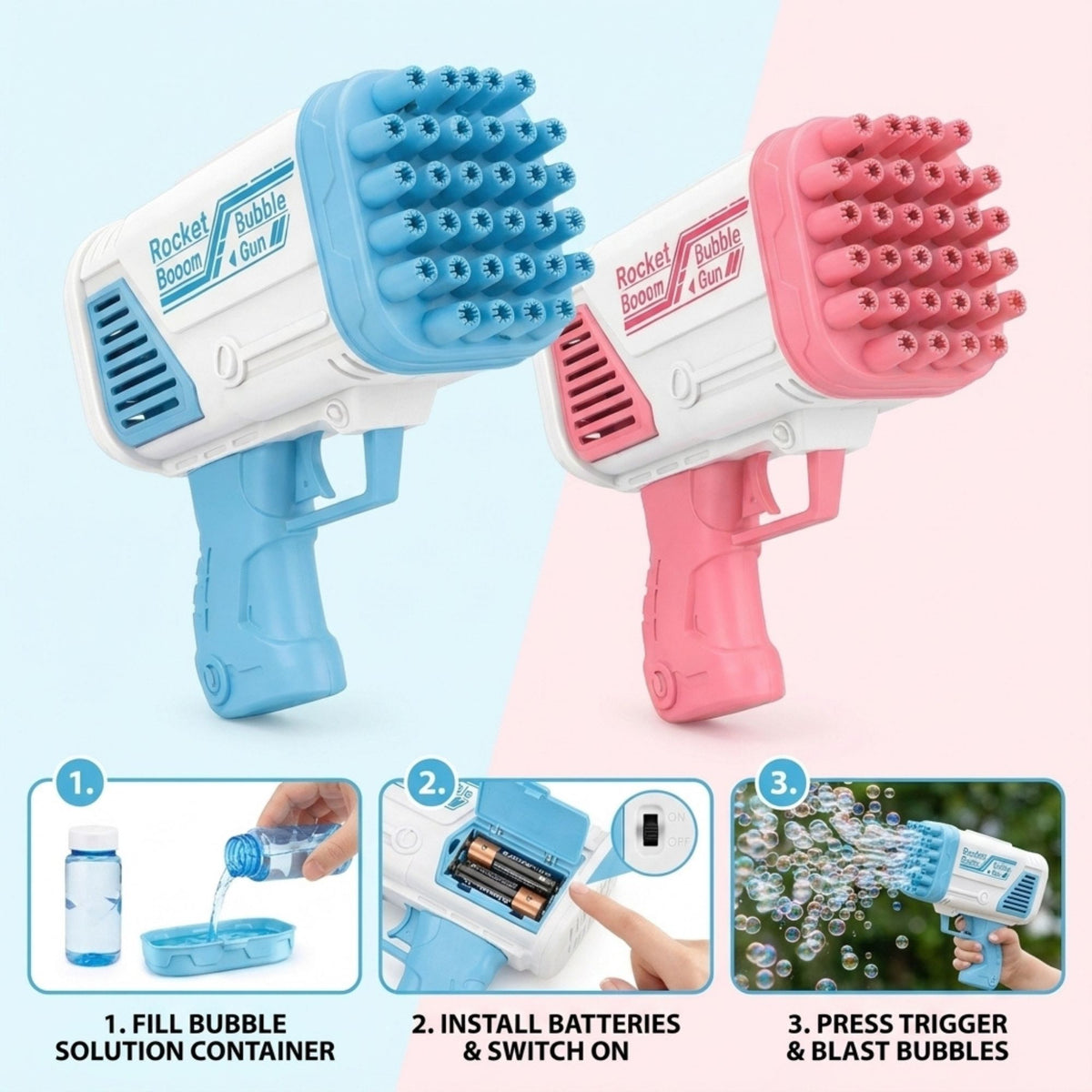 Bubble Gun for Kids | Battery Operated Bubble Blaster Toy