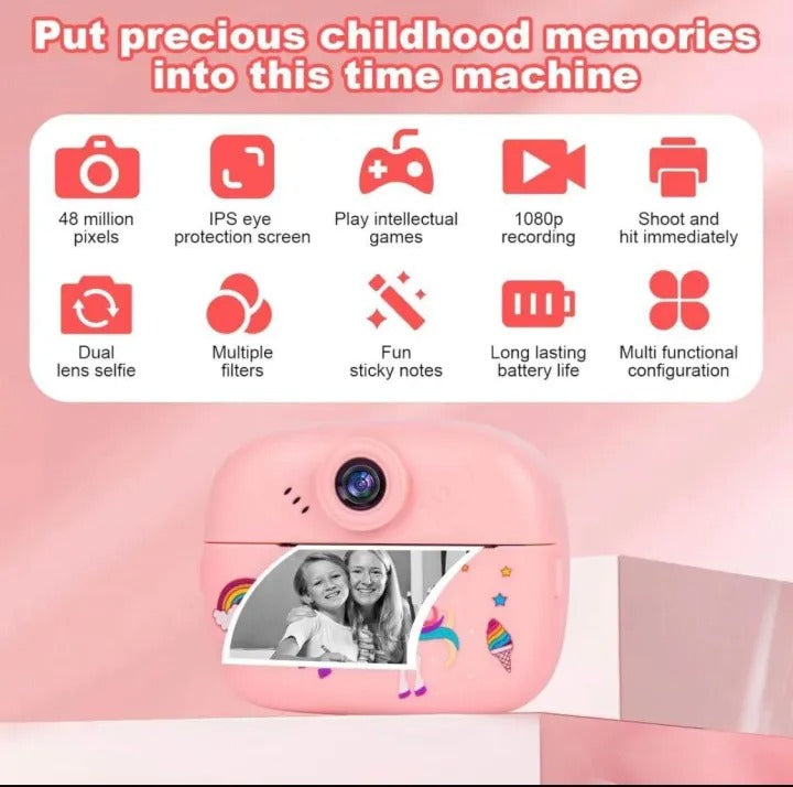 Kids DIY Instant Digital Camera | HD Photo & Video Camera for Kids – product image 5 | MamamyToy Pakistan