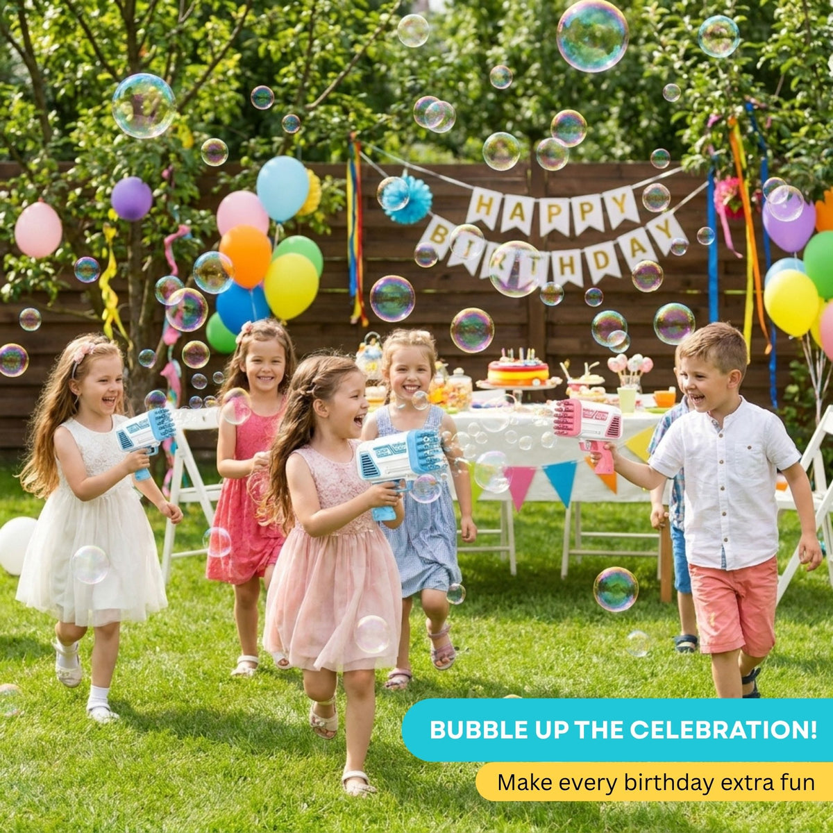 Bubble Gun for Kids | Battery Operated Bubble Blaster Toy