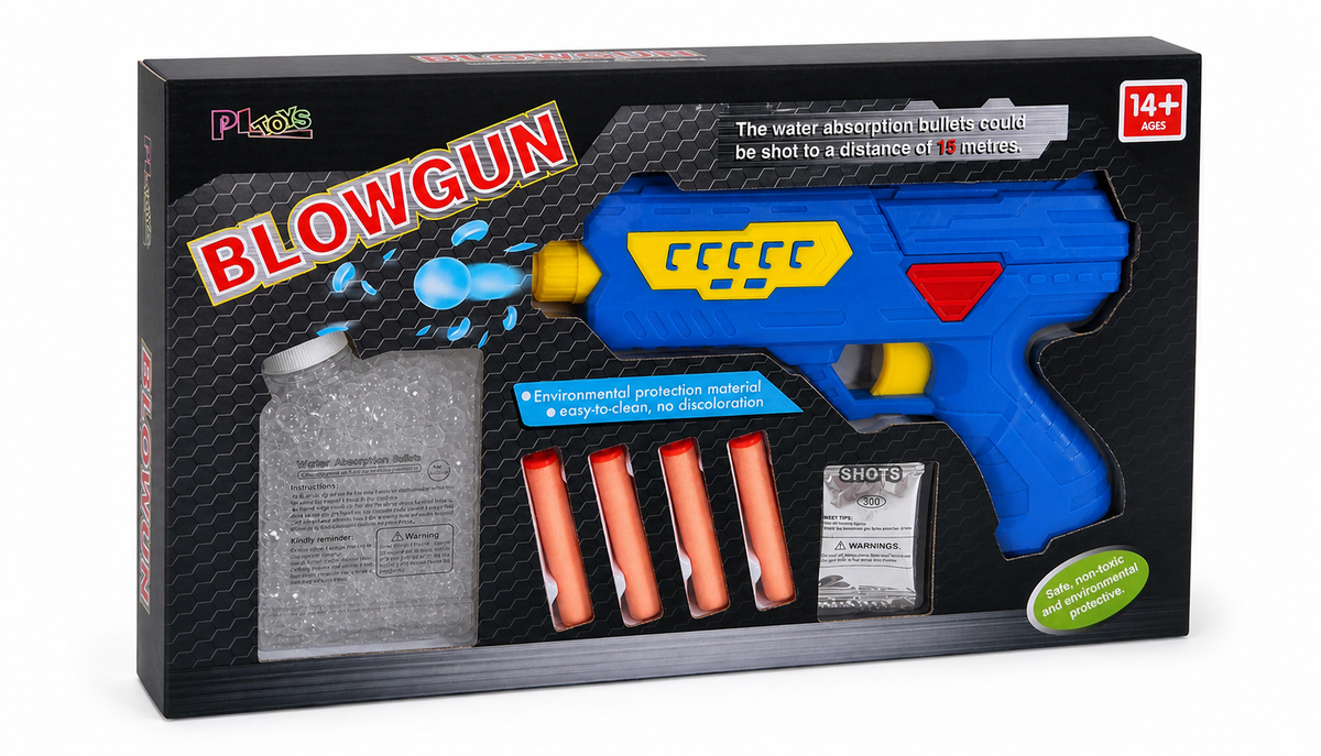 2-in-1 Water Ball & Soft Bullet Blowing Gun Toy – product image 3 | MamamyToy Pakistan