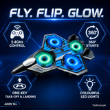 UFO Fighter 2.4GHz RC Acrobatic Flying Jet with LED Lights – product image 2 | MamamyToy Pakistan