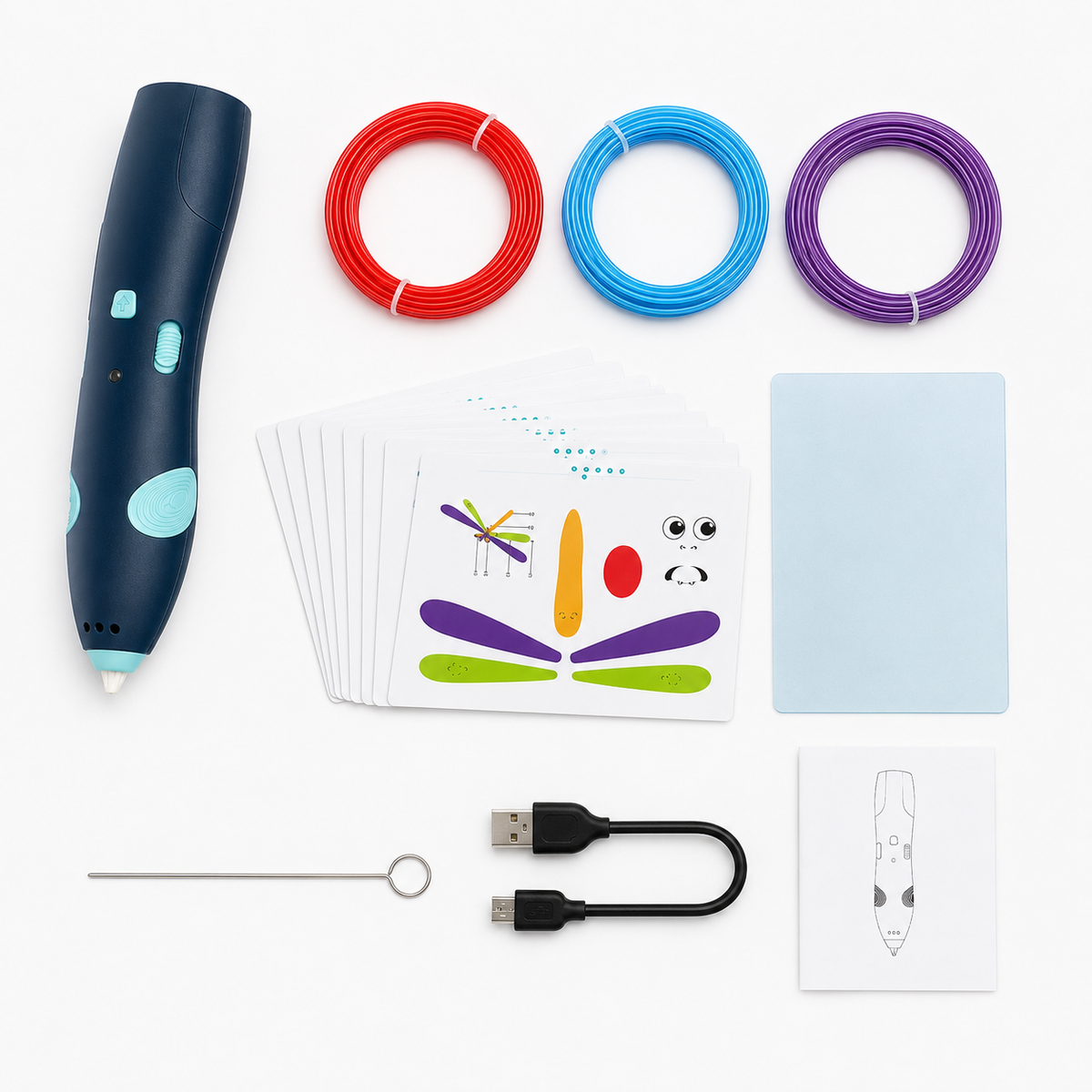 3D Pen Drawing Kit for Kids – USB Rechargeable Creative Art Pen