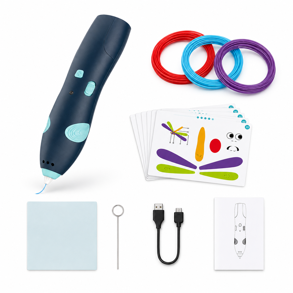 3D Pen Drawing Kit for Kids – USB Rechargeable Creative Art Pen