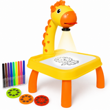 Kids LED Projector Drawing Table & Art Board Painting Set