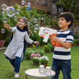 Bubble Gun with Sound & Light for Kids – 2 Bubble Jars