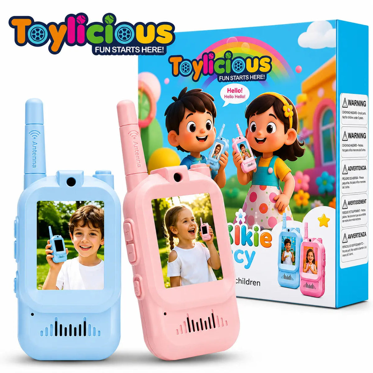 Rechargeable Kids Video Walkie-Talkie Set – 2 Pieces – product image 1 | MamamyToy Pakistan