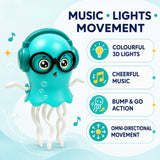 Dancing Jellyfish Musical Toy with 3D Lights & Bump & Go