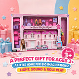 Musical Family Doll House Playset with Light & Sound, Dolls & Furniture