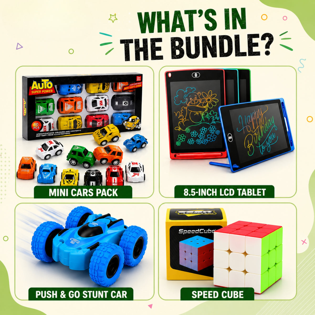 Azadi Deal #01 – 4-in-1 Kids Toy Bundle