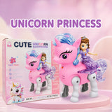 Cute Unicorn Princess Toy with Lights & Music