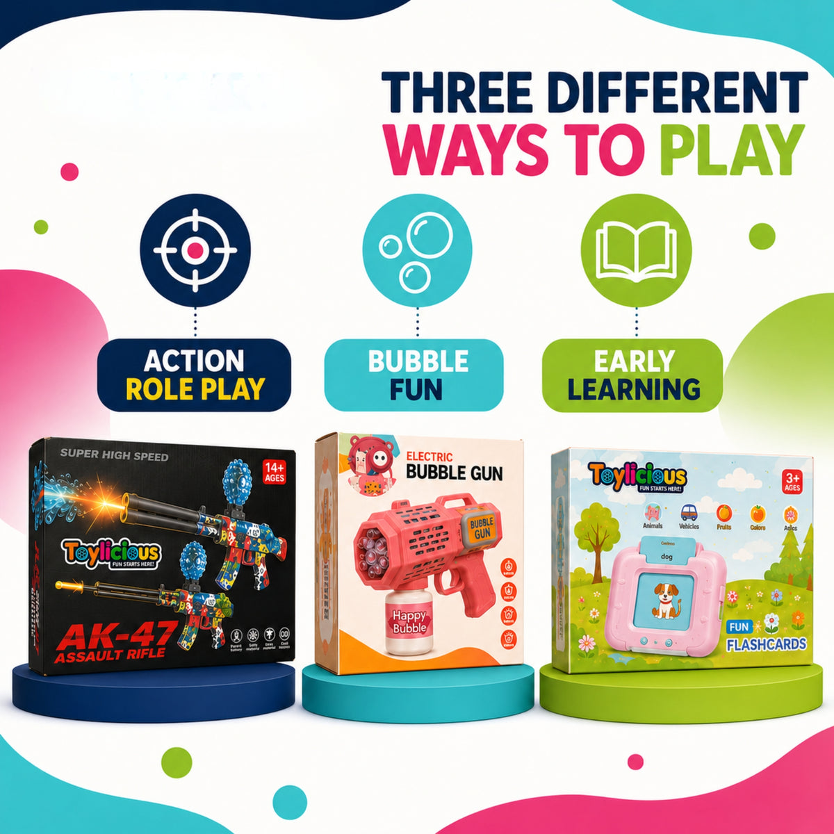 Mega Fun 3-in-1 Family Toy Bundle