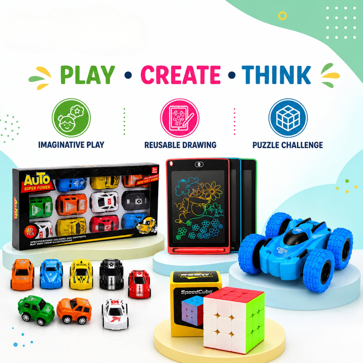 Azadi Deal #01 – 4-in-1 Kids Toy Bundle