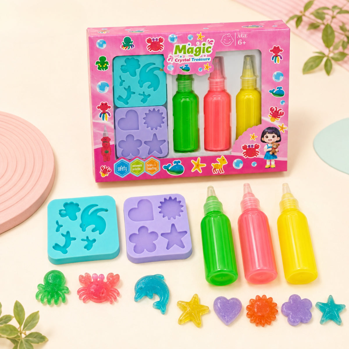 Magic Crystal Treasure DIY Sea Animal Craft Kit for Kids