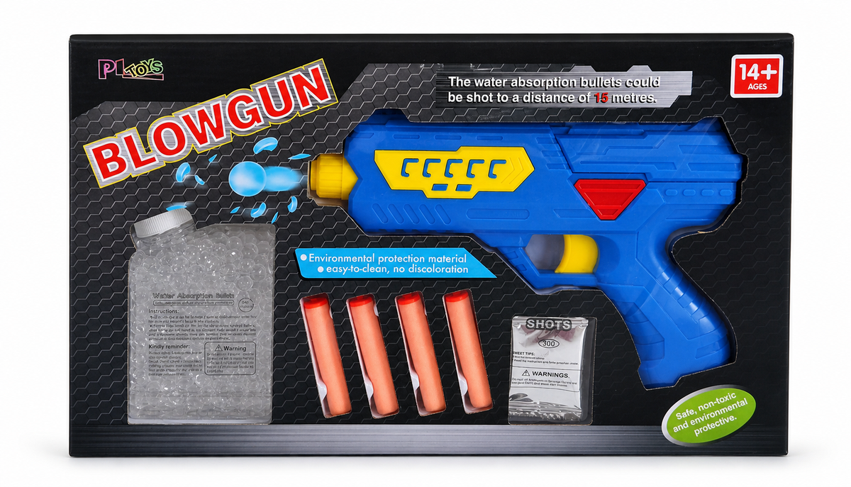 2-in-1 Water Ball & Soft Bullet Blowing Gun Toy – product image 7 | MamamyToy Pakistan